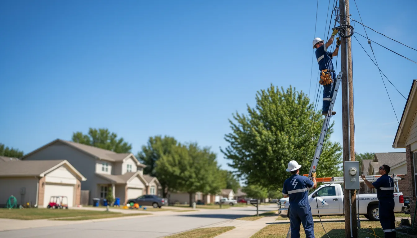 Residential electrician providing installation services in Centerville, TN